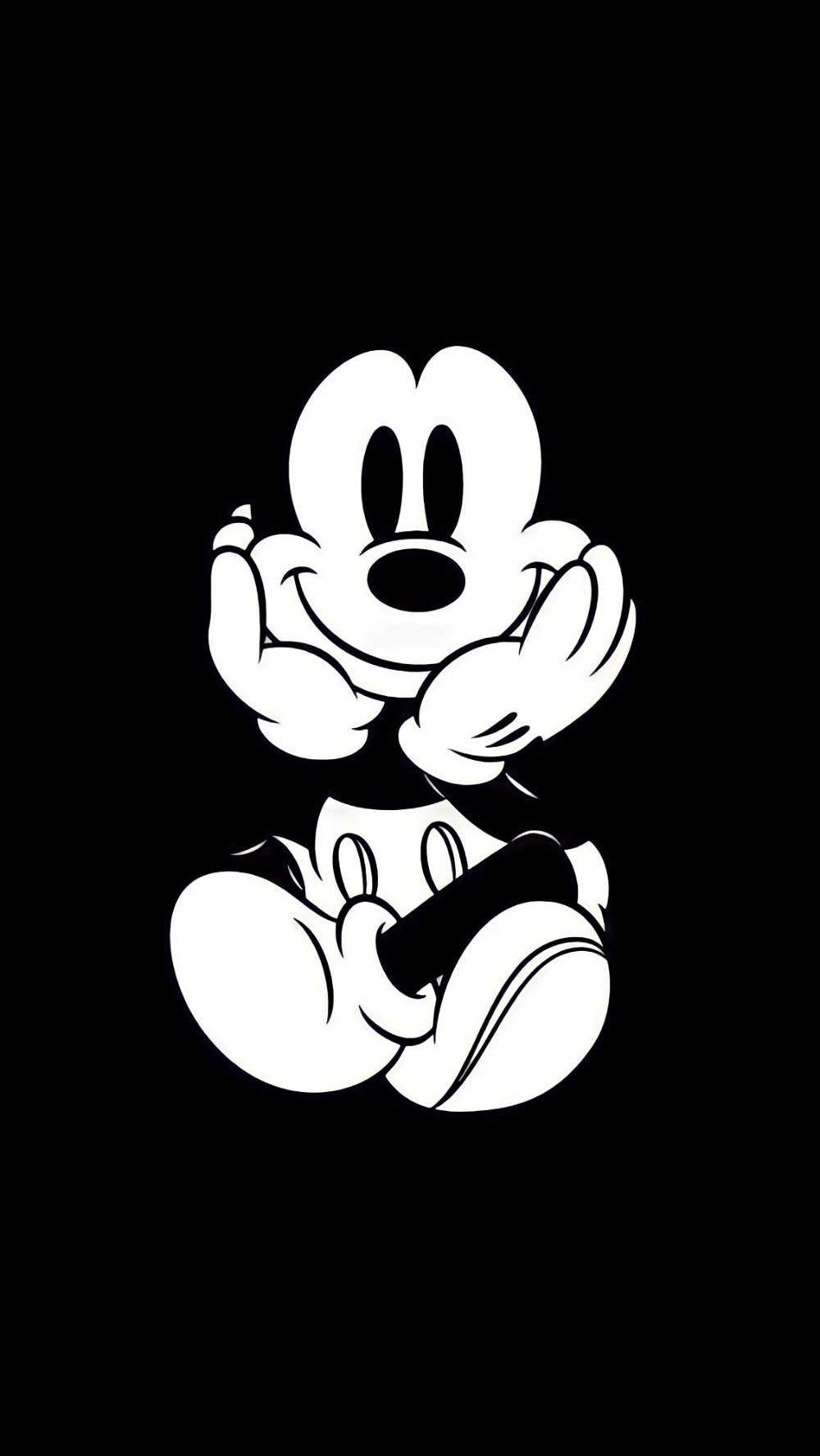 Black and White mickey mouse