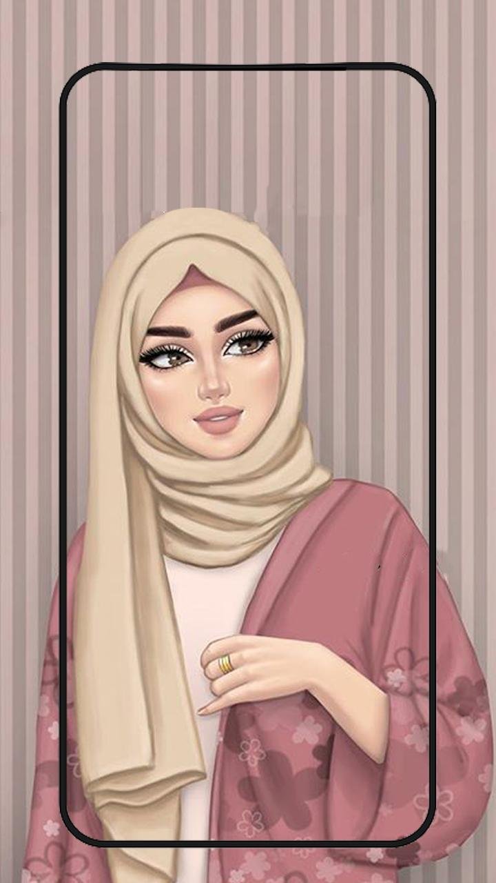 Muslim Girl Cartoon