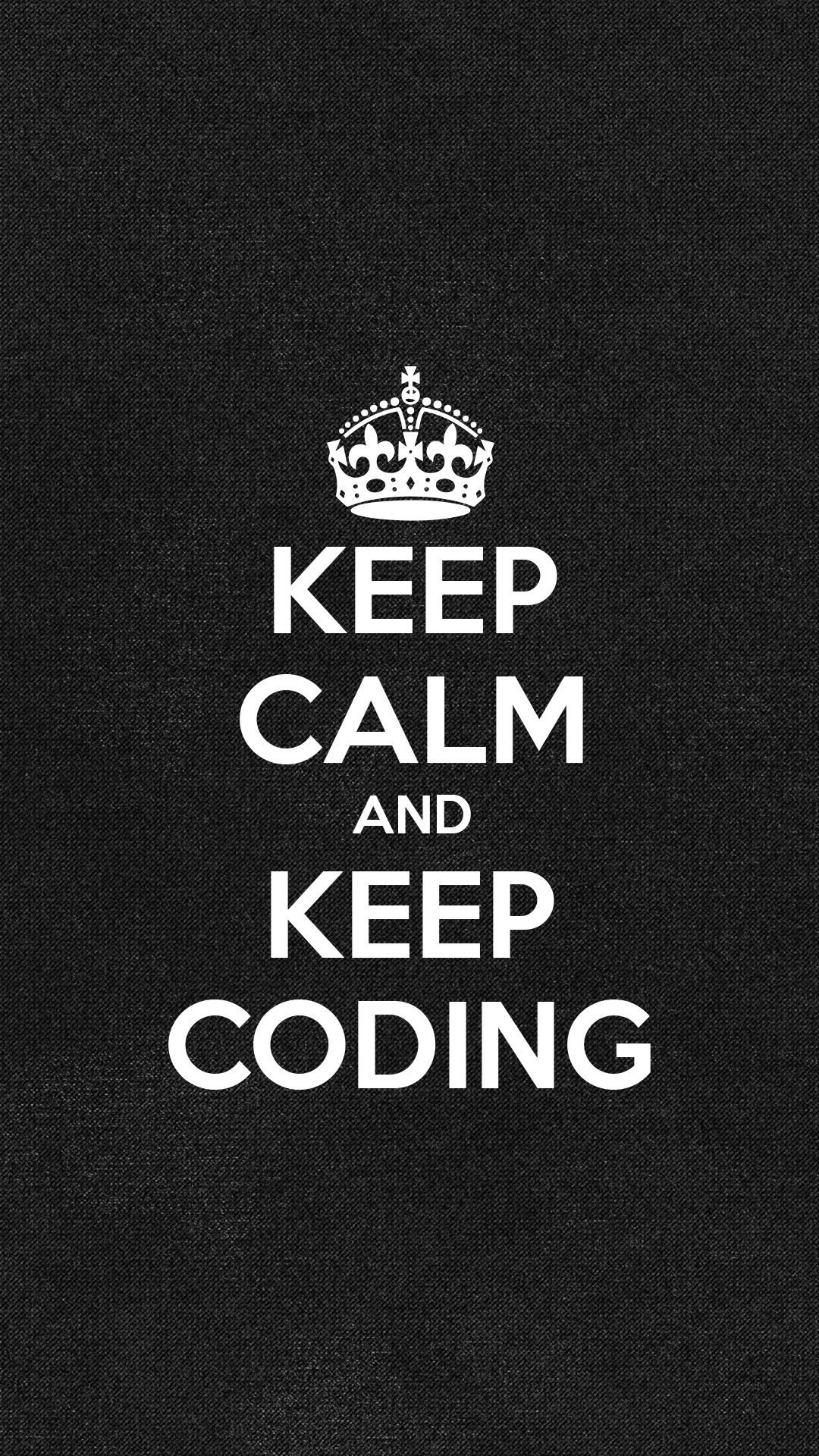 Keep Calm And Keep Coding Logo