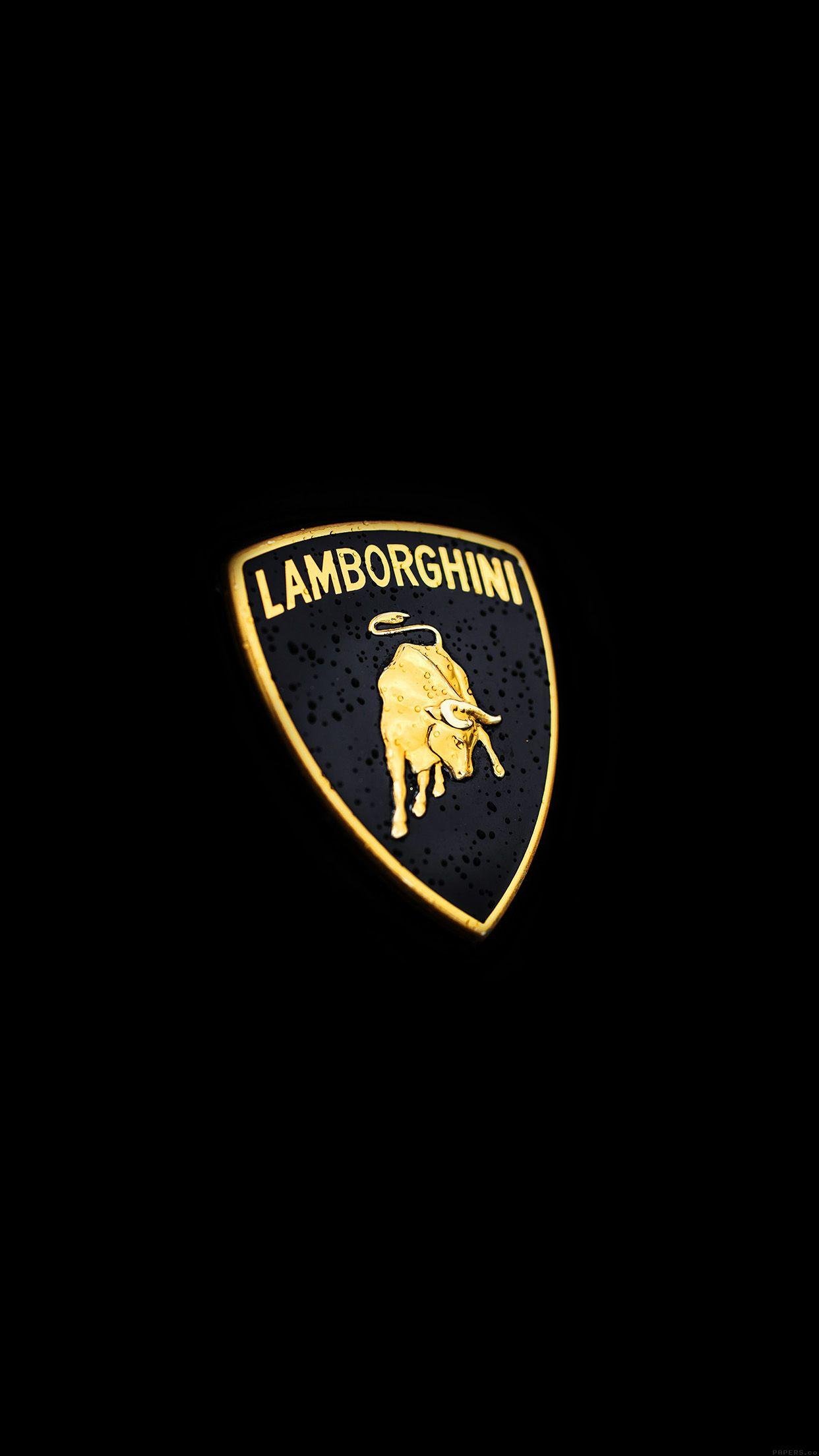 Black Lamborghini Logo