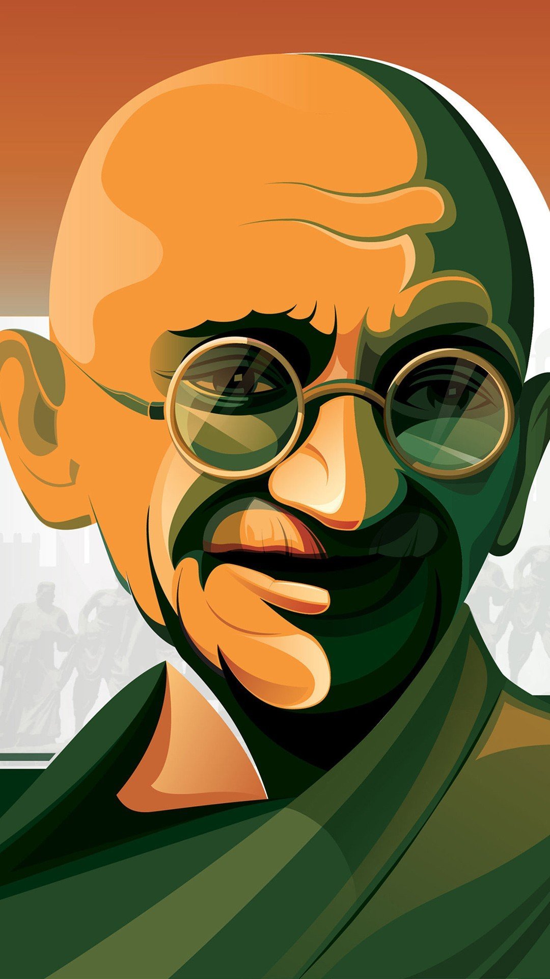 Animated Mahatma Gandhi