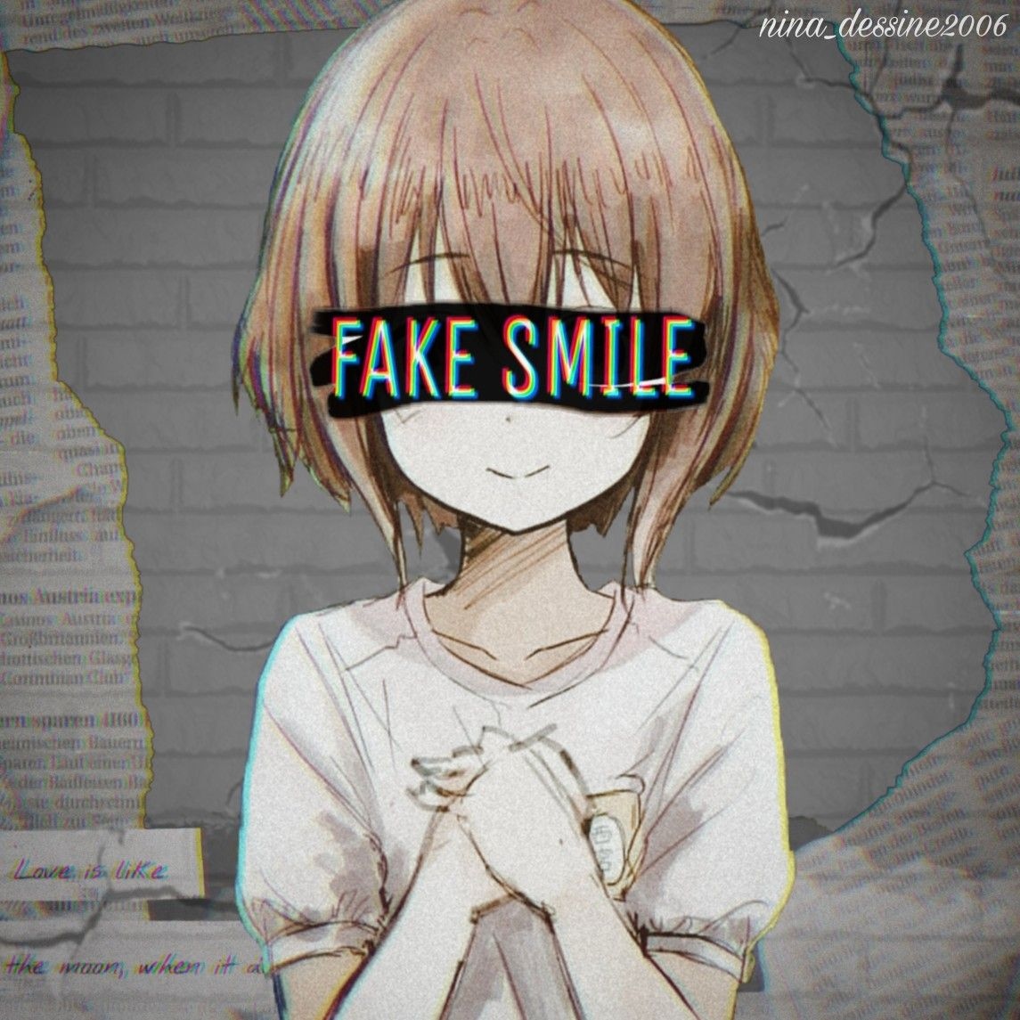 Fake Smile - Anime Girl