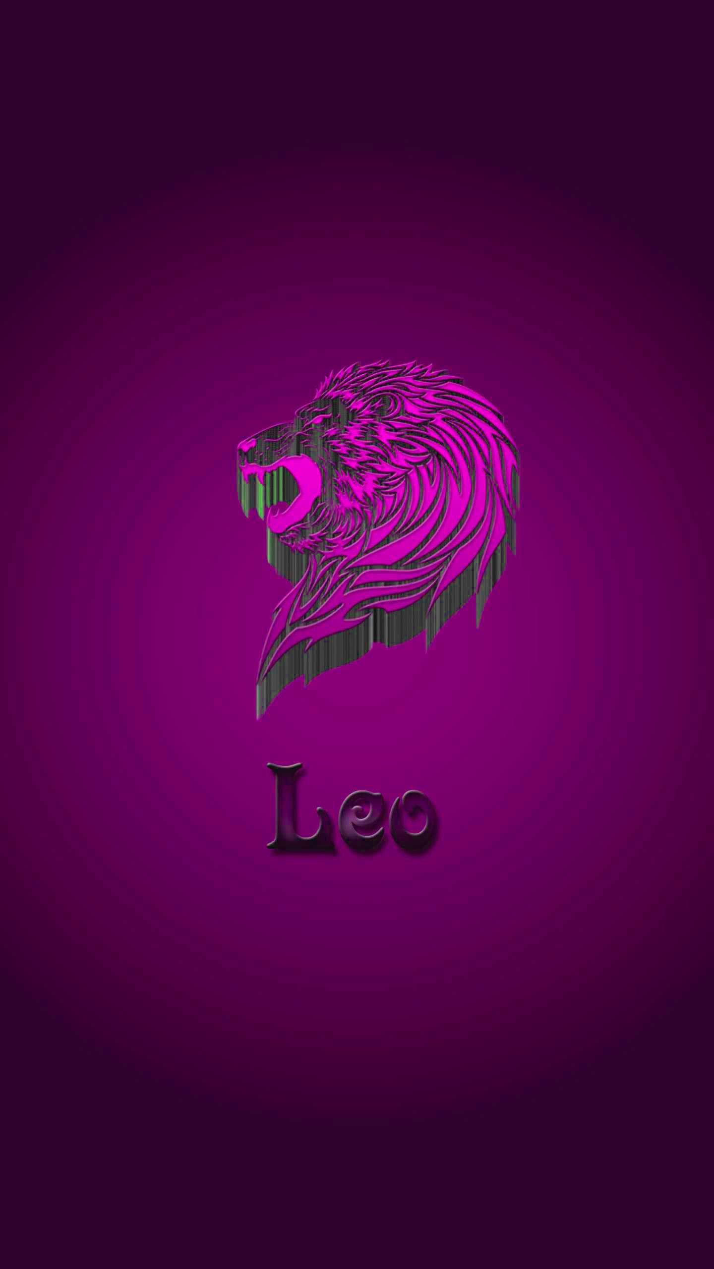 Aesthetic Purple Leo