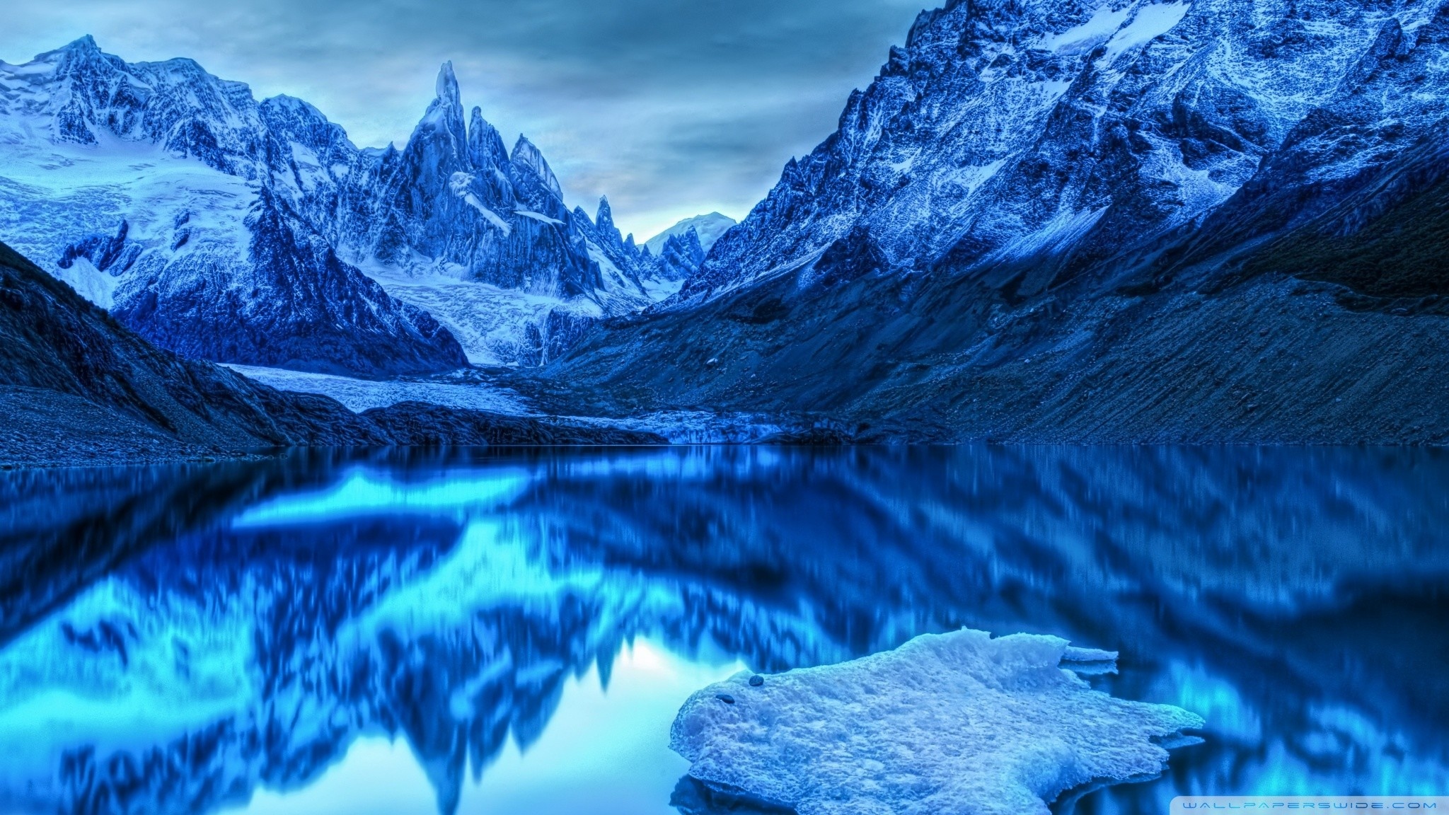3d Scenery - Blue Ice Mountain