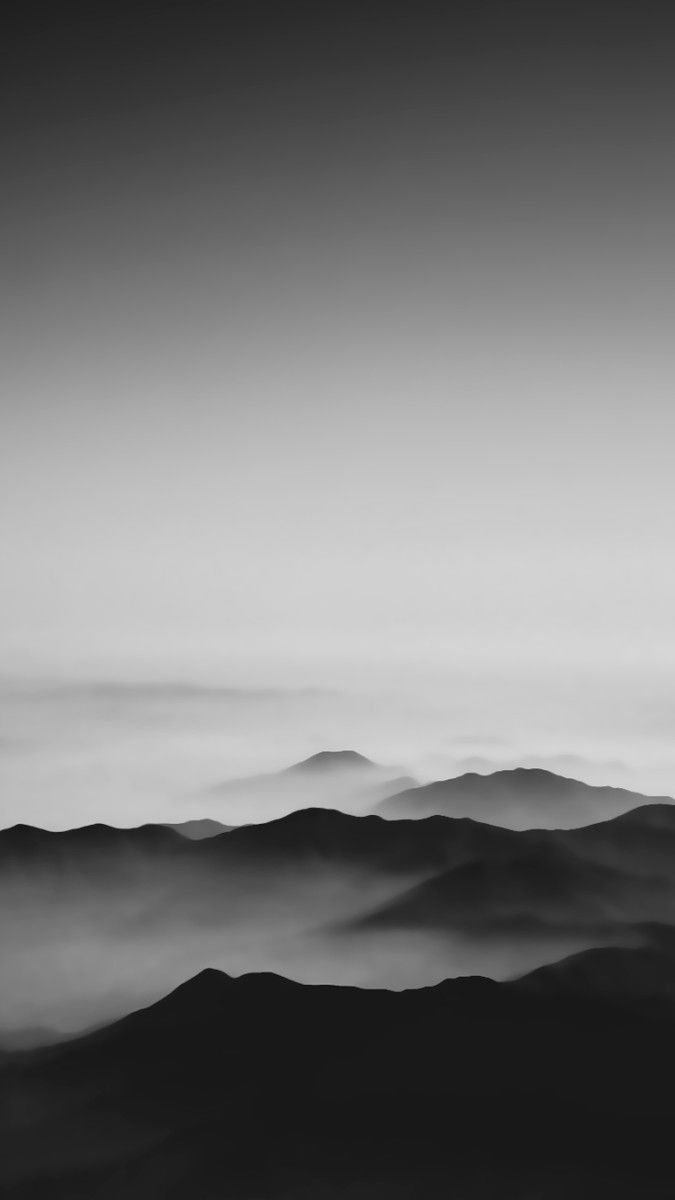 Aesthetic Foggy Mountain