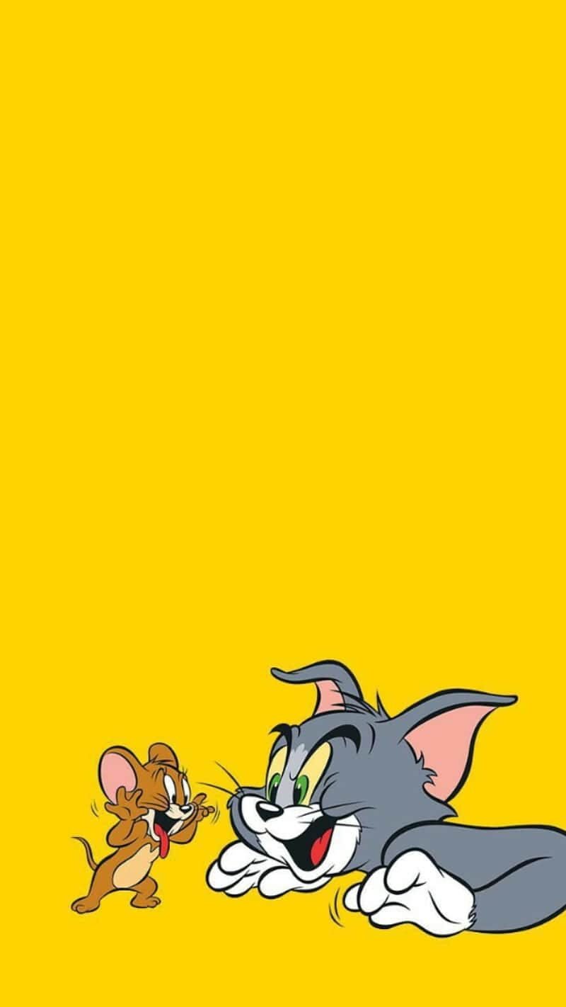 Tom And Jerry - Yellow Background