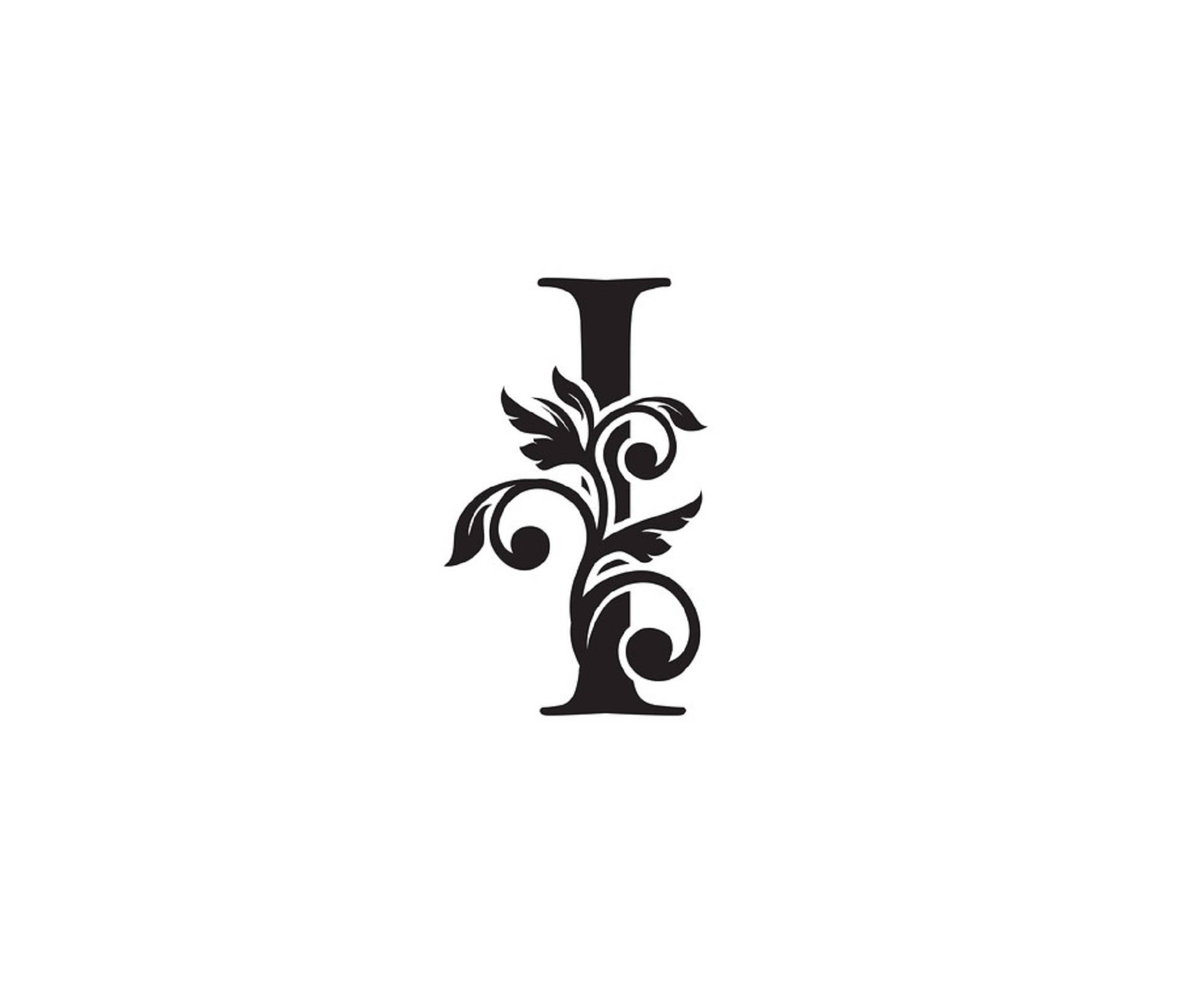 I letter - Black I Monogram