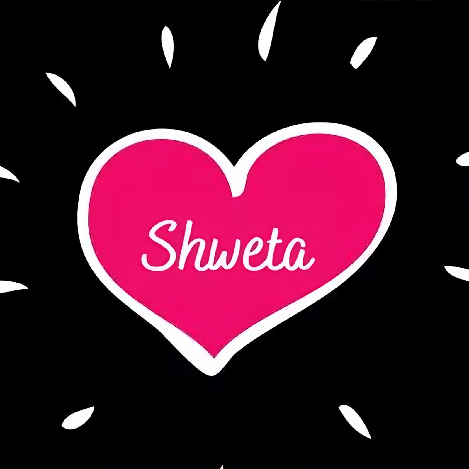 Shweta Name - pink heart