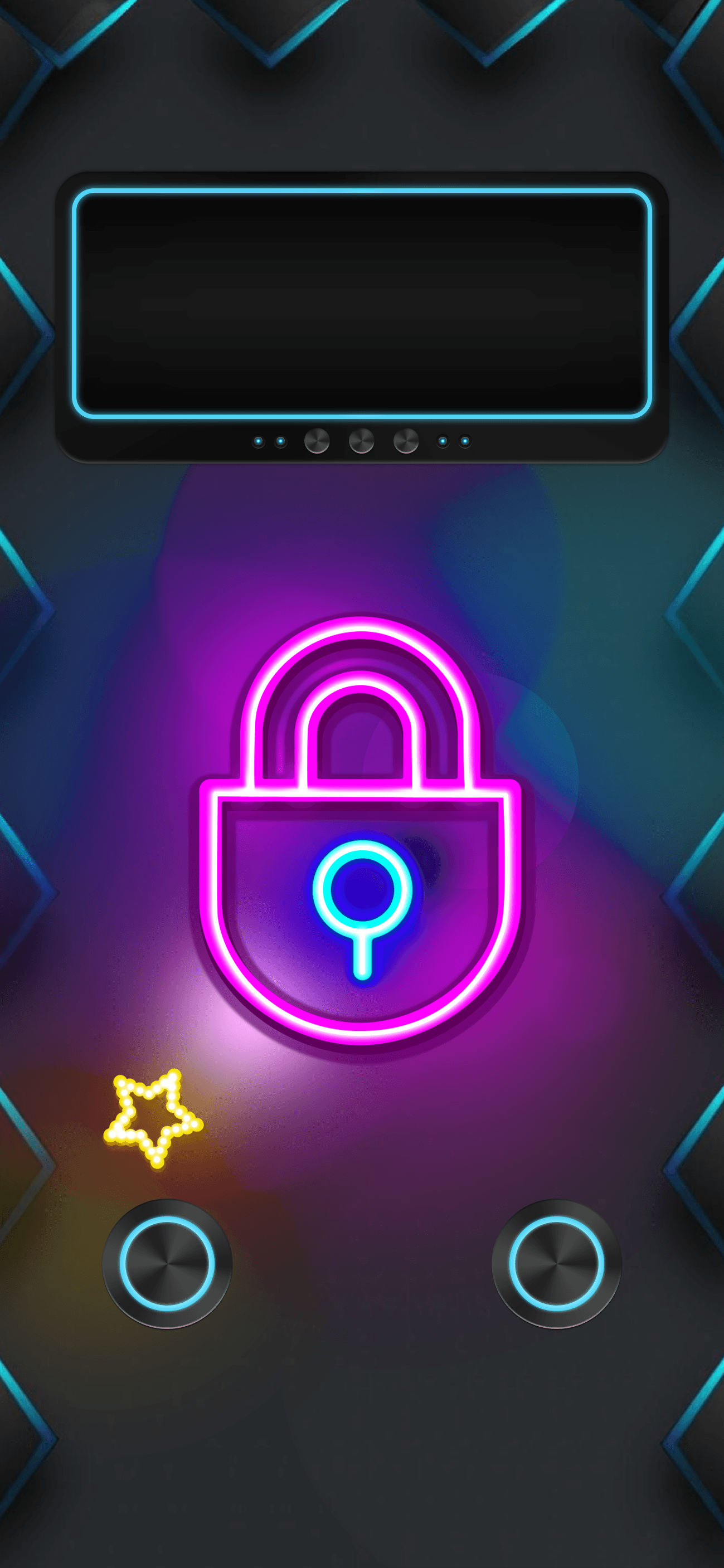 Neon Lock - lockscreen