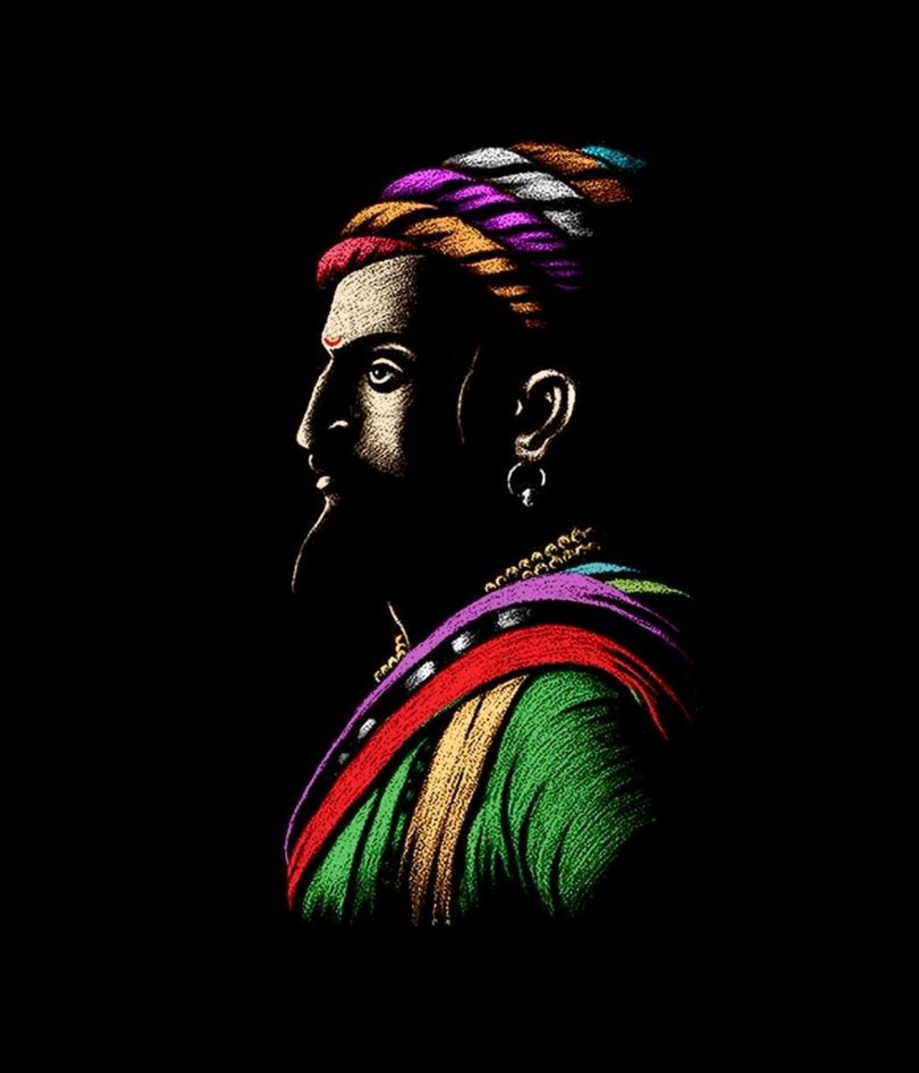 Shivaji Maharaj Jayanti - Black Background