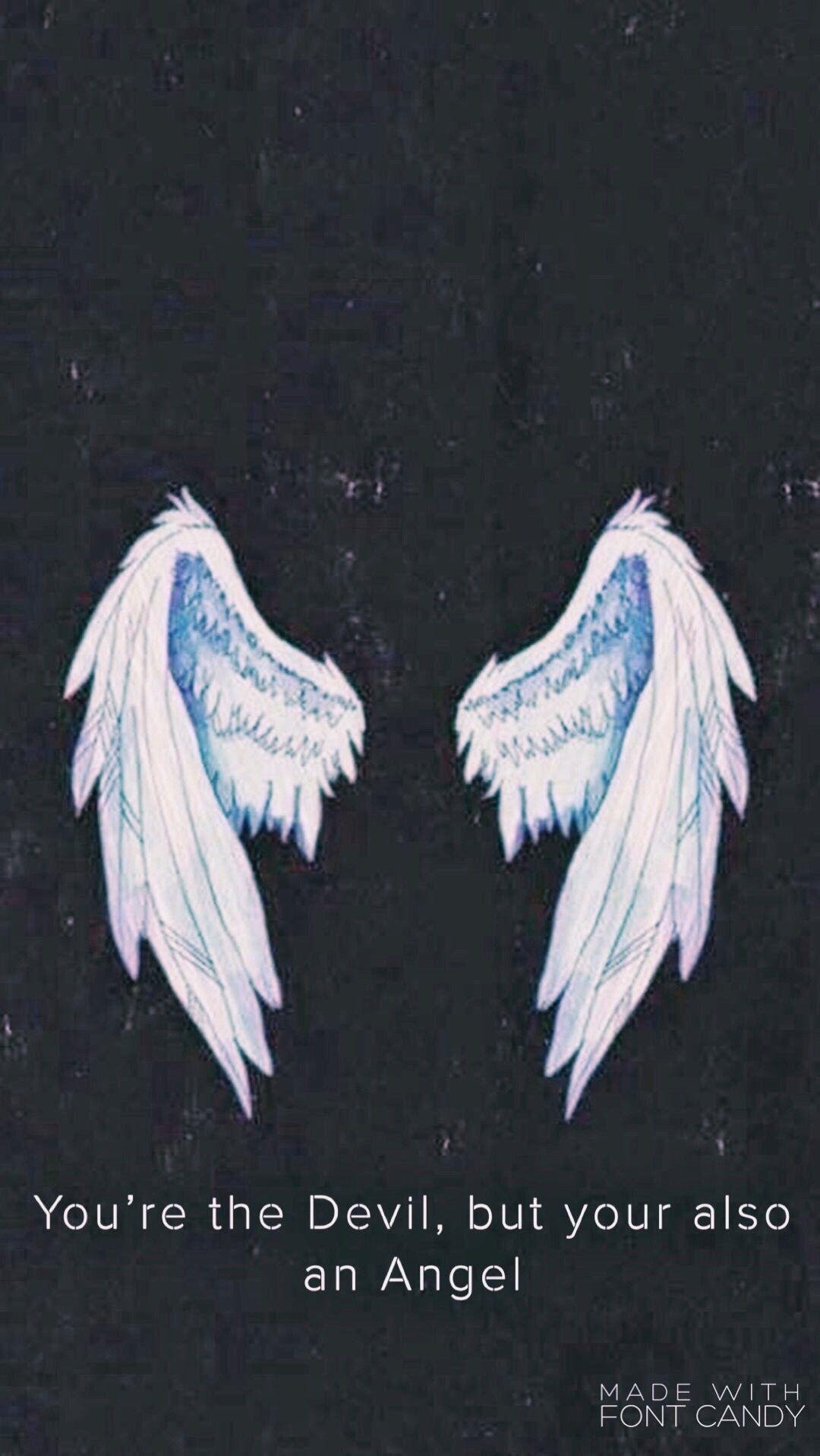 Grey Angel Wings
