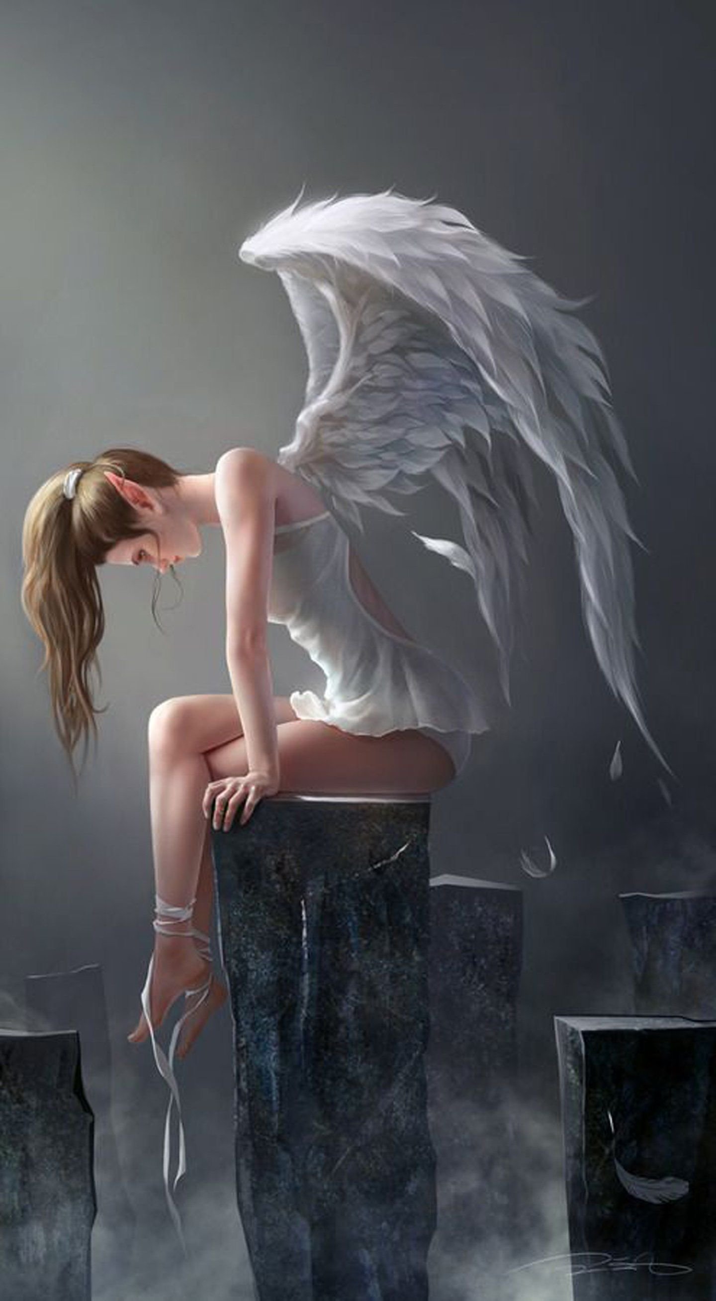 Angel girl wings