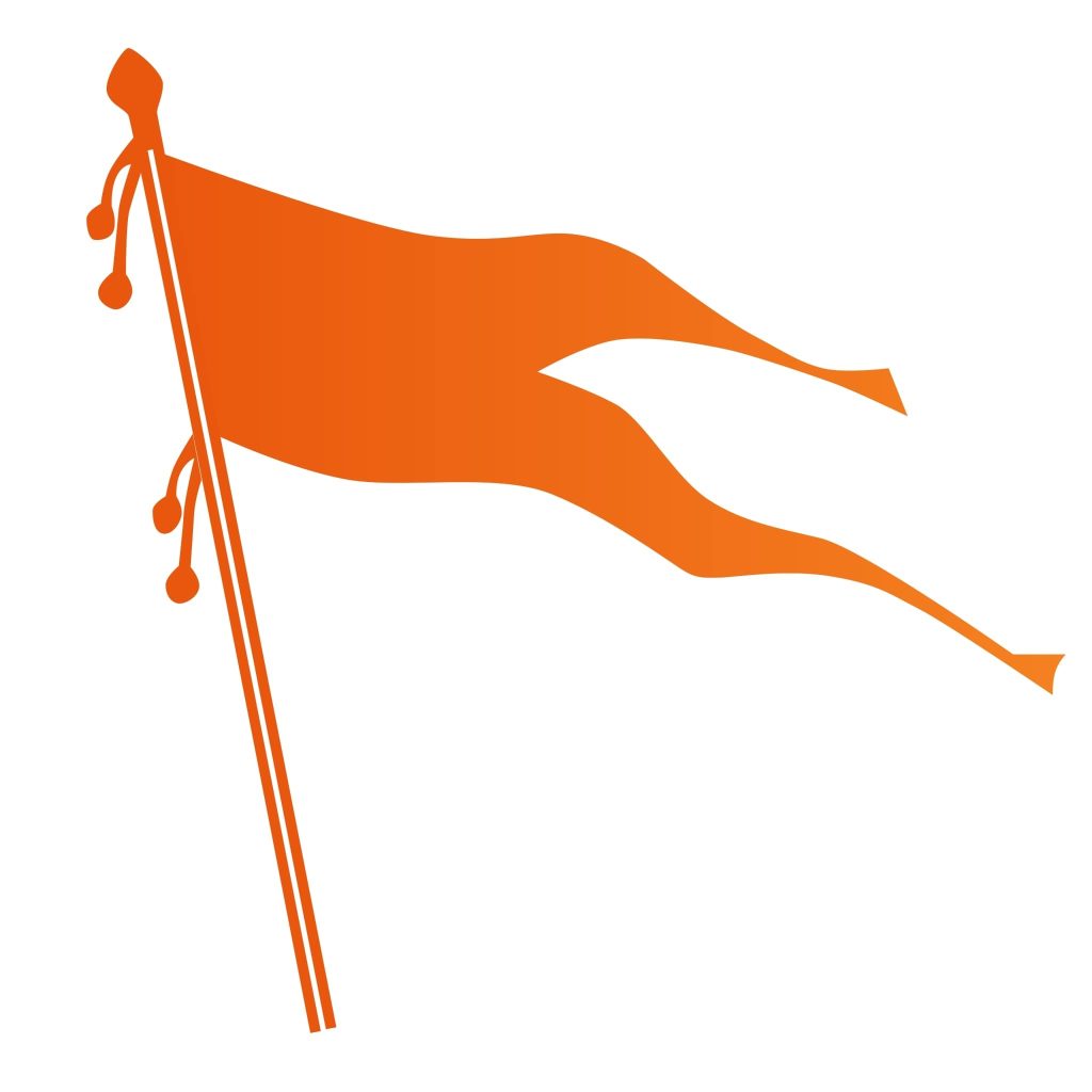 Bhagwa Flag - White Background