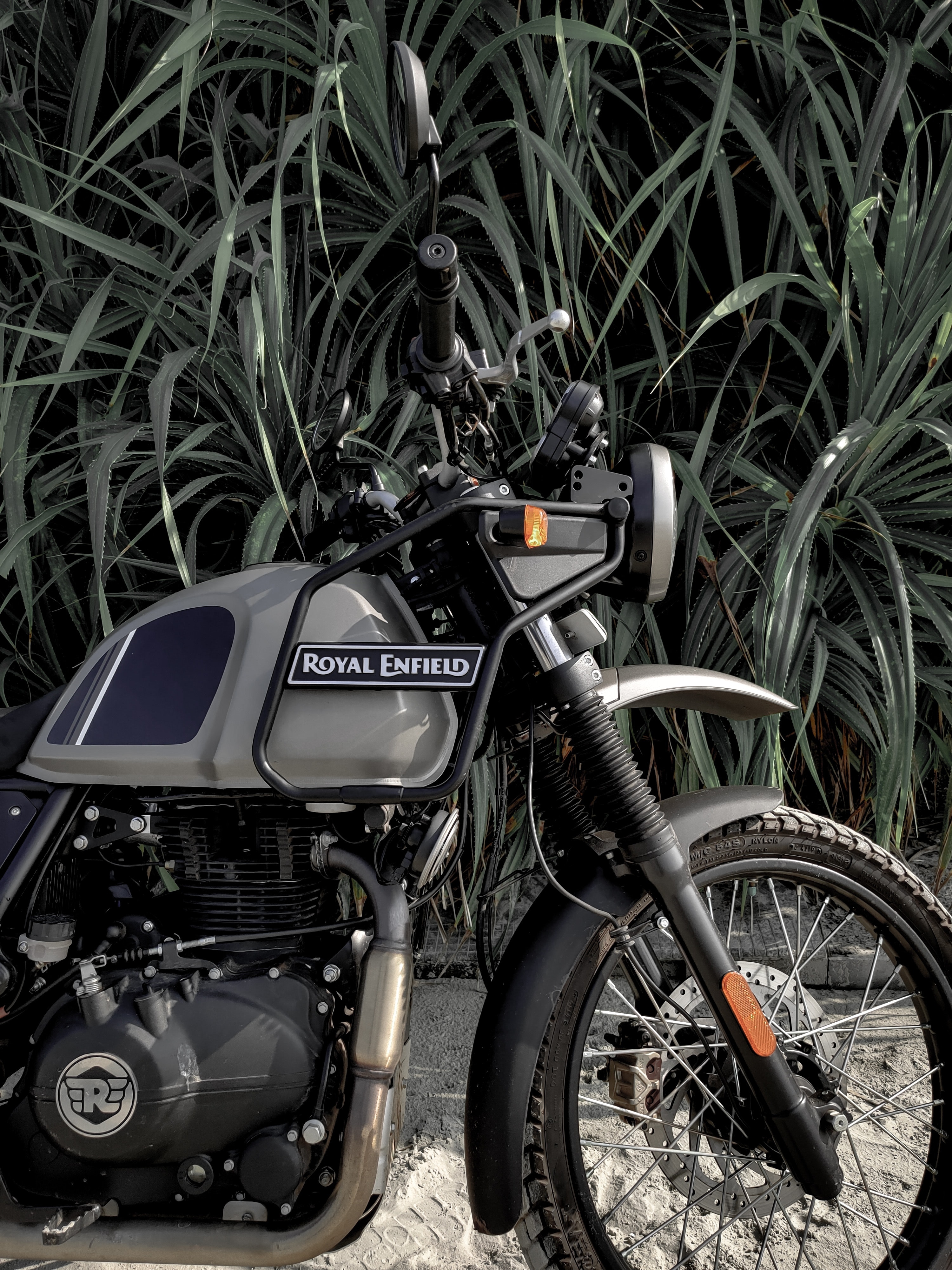 Royal Enfield Live - Himalayan With Grass Background