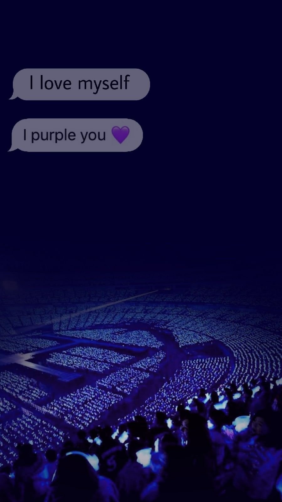 I Purple You Text Message Background