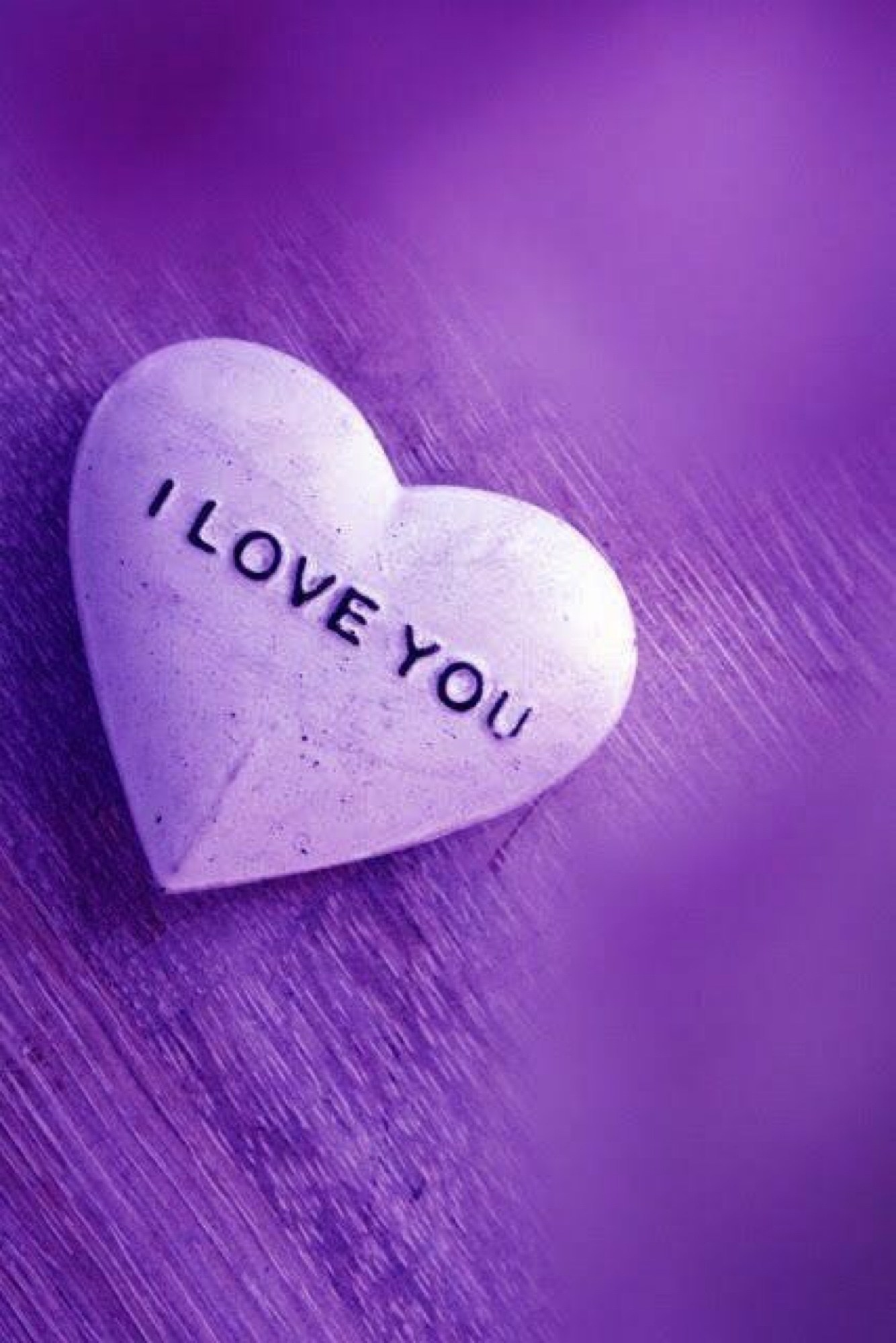I Love U Ka - purple heart