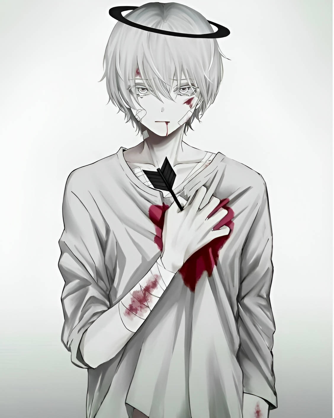 Broken Heart Sad Anime Boy Artwork