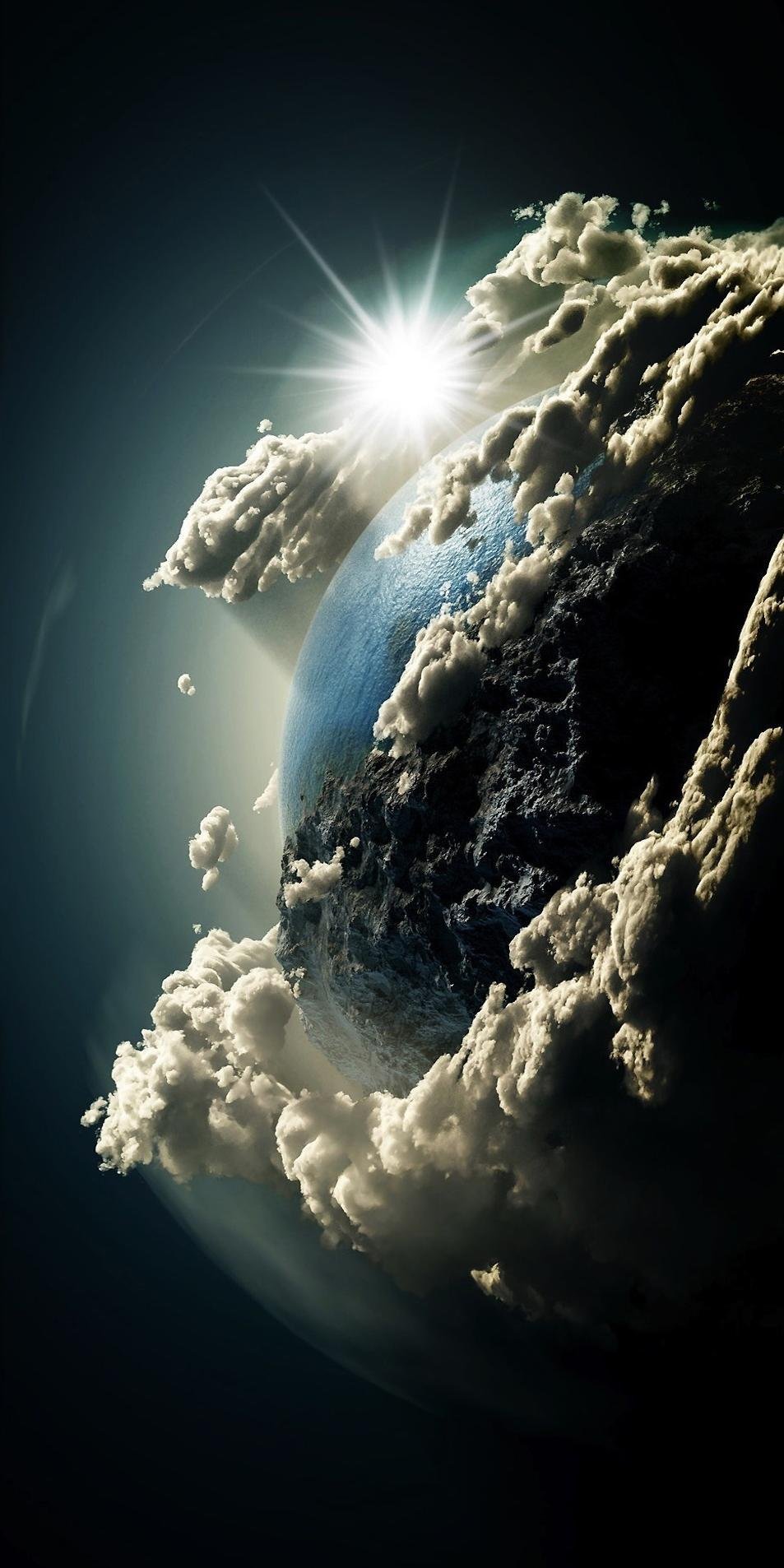 Universe Clouds And Earth