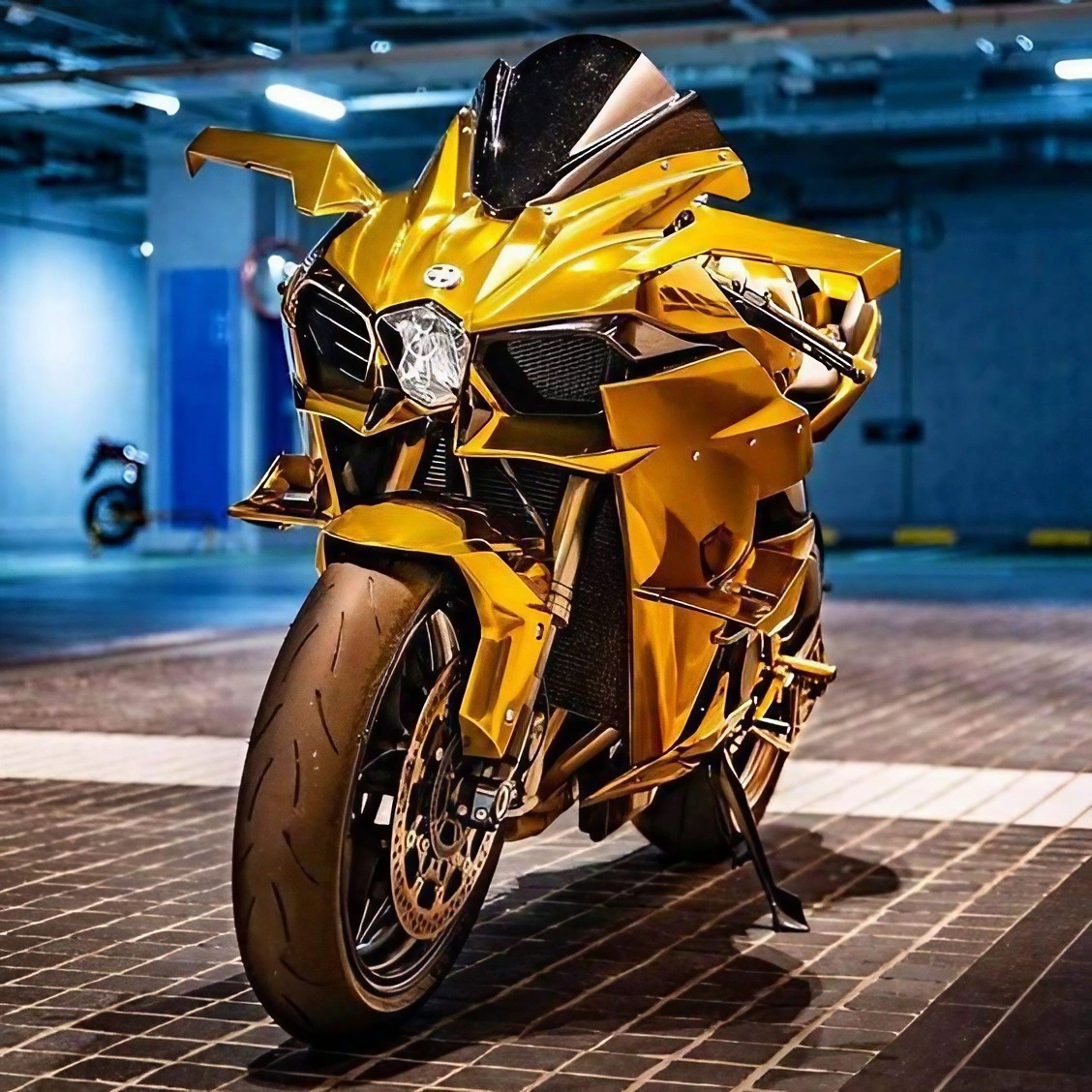 Kawasaki Ninja Hd - Golden Modified