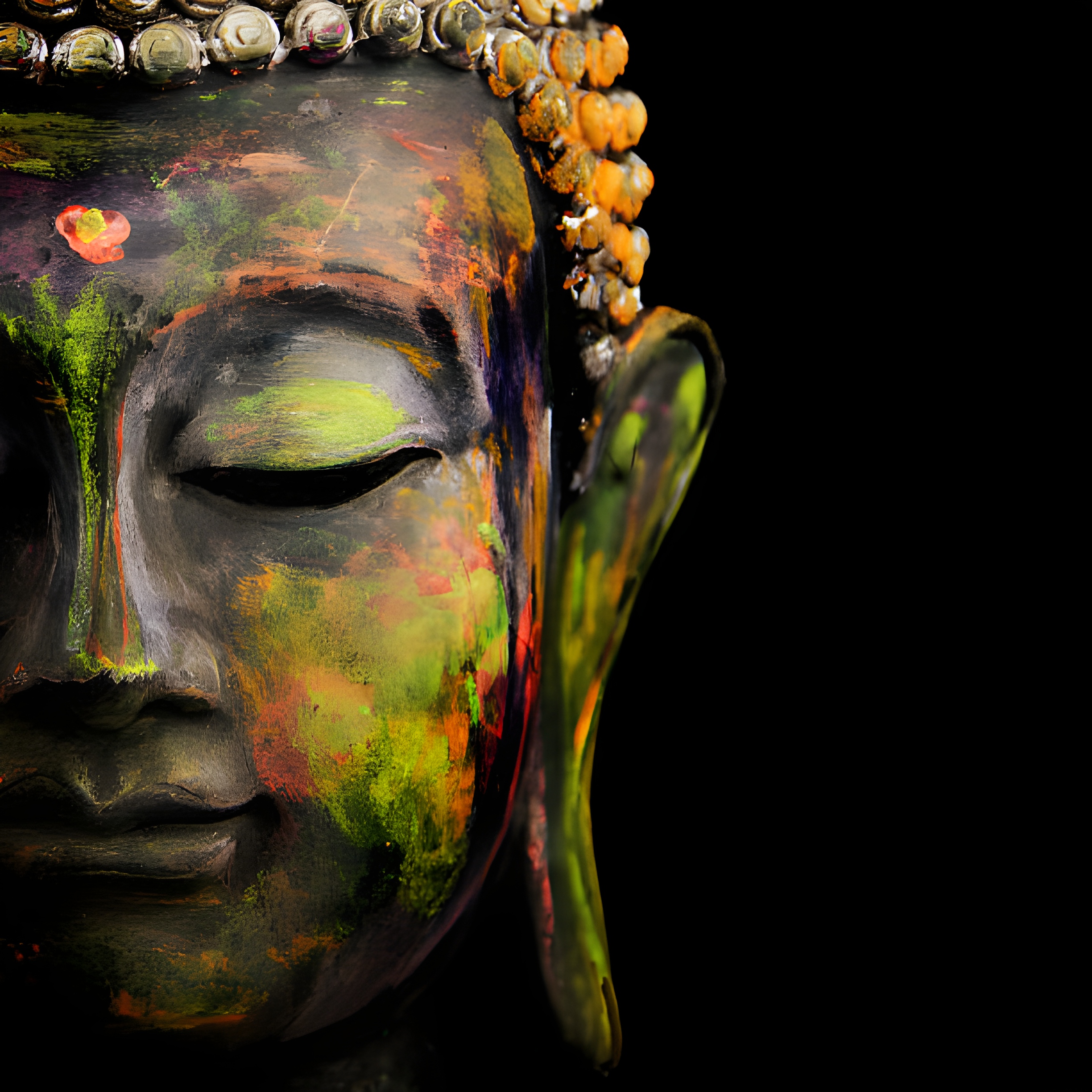 Buddha Photos Hd - Green Face