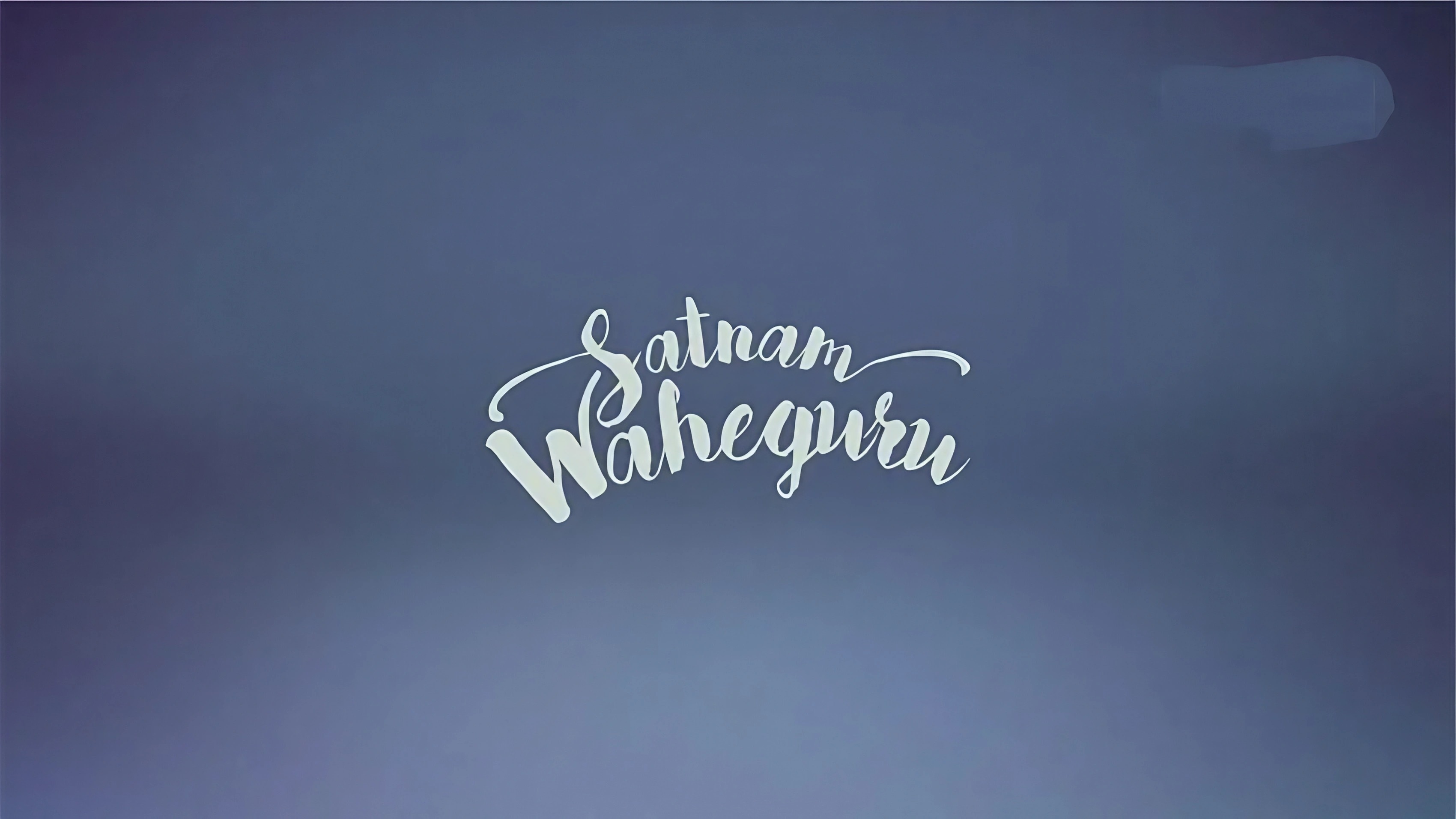 Satnam Waheguru - italic