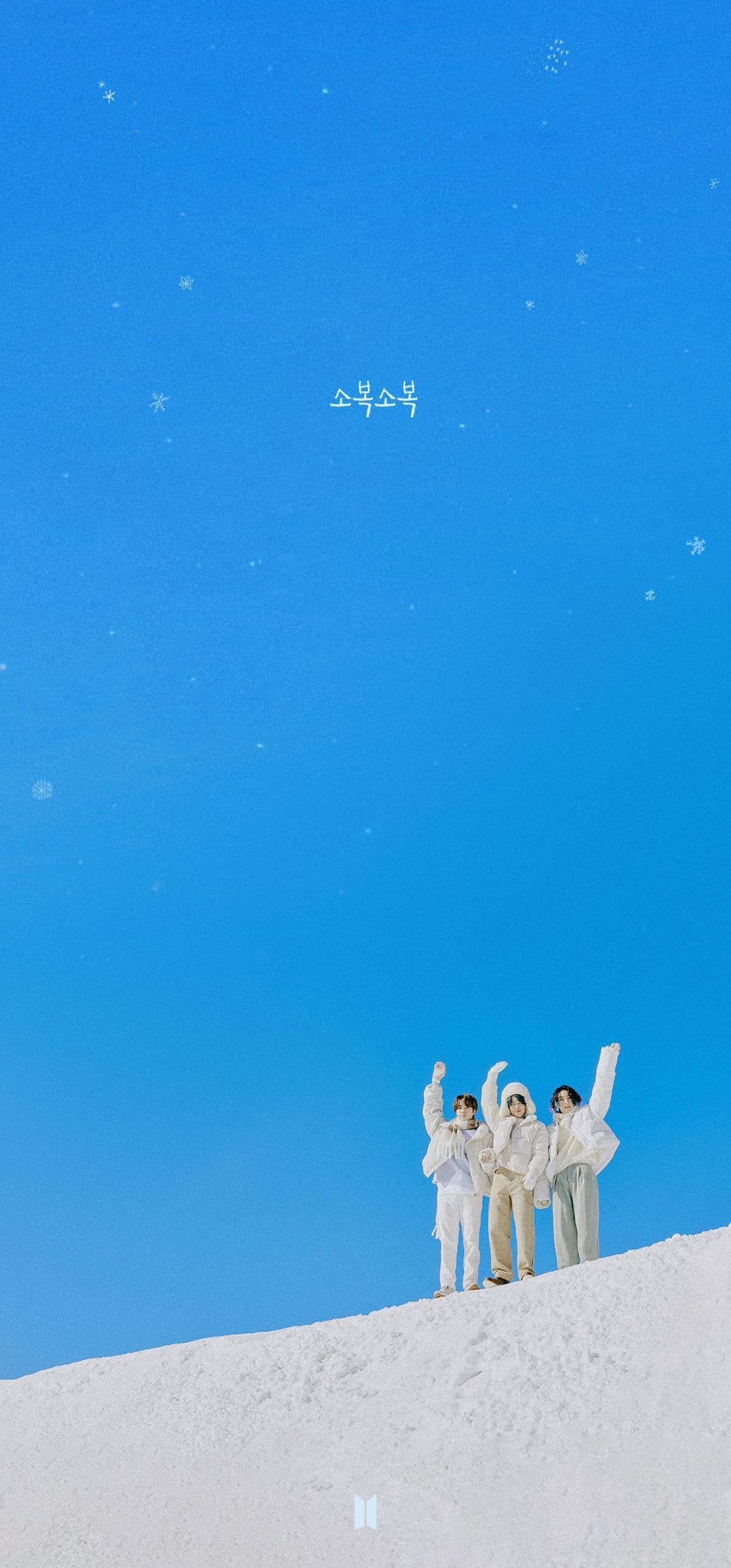 BTS - Blue Background