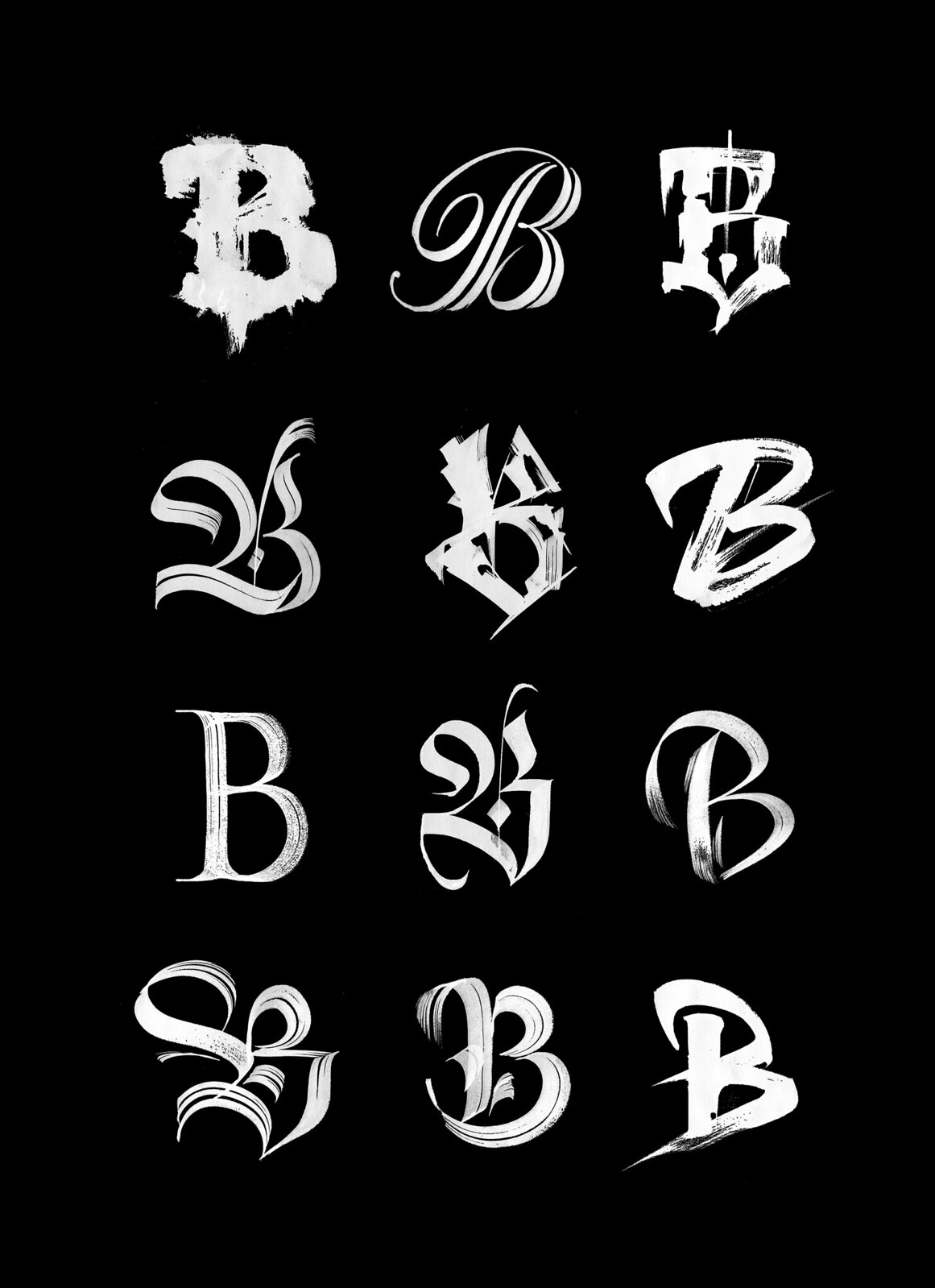 B Name - Fonts