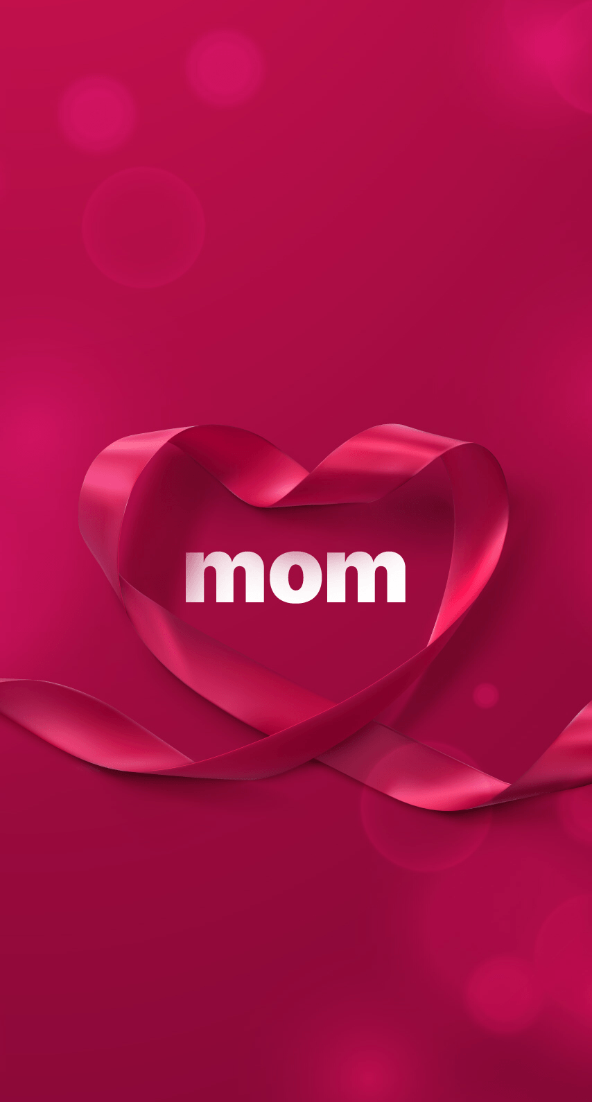 Pink background - mom