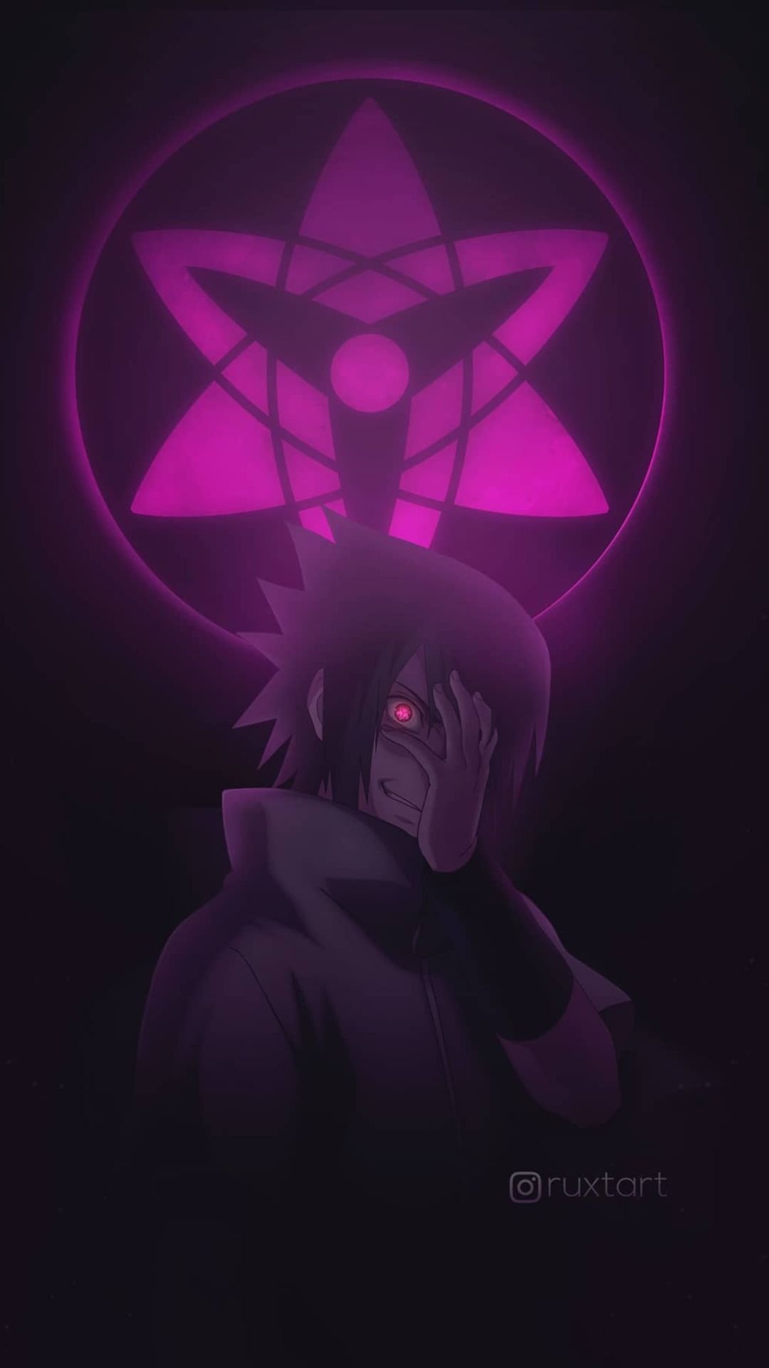 Sasuke Uchiha - Purple Background
