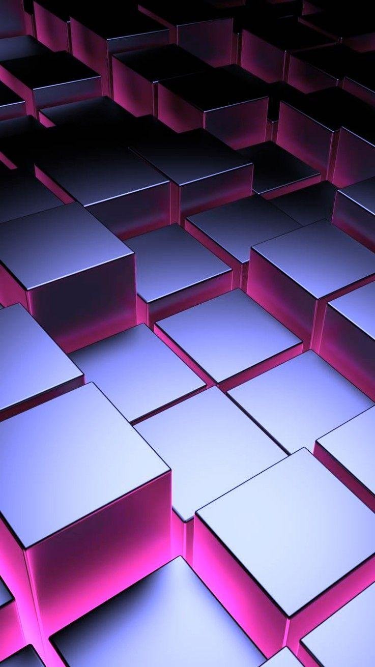 Purple cube floor