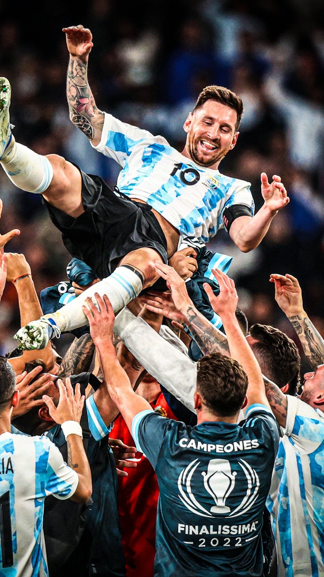 Messi winning fifa world cup