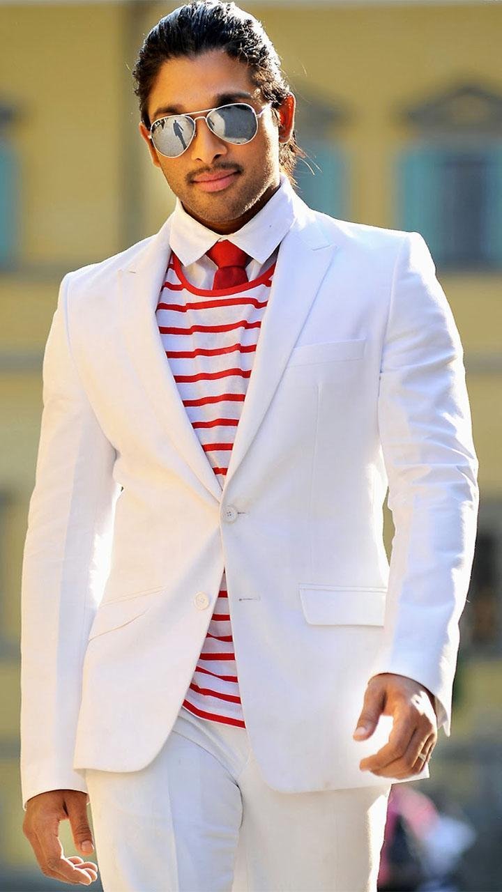 Allu Arjun In White Blazer