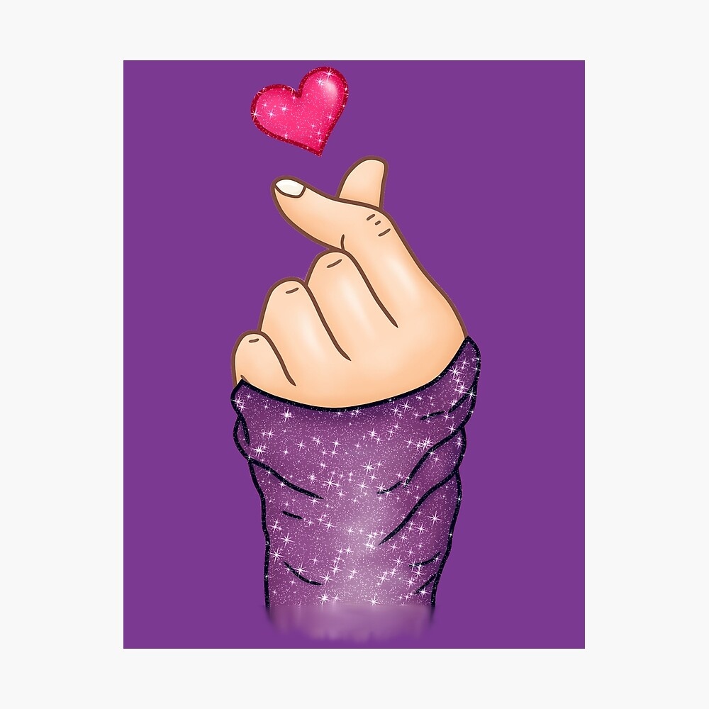Finger Heart - BTS - Purple
