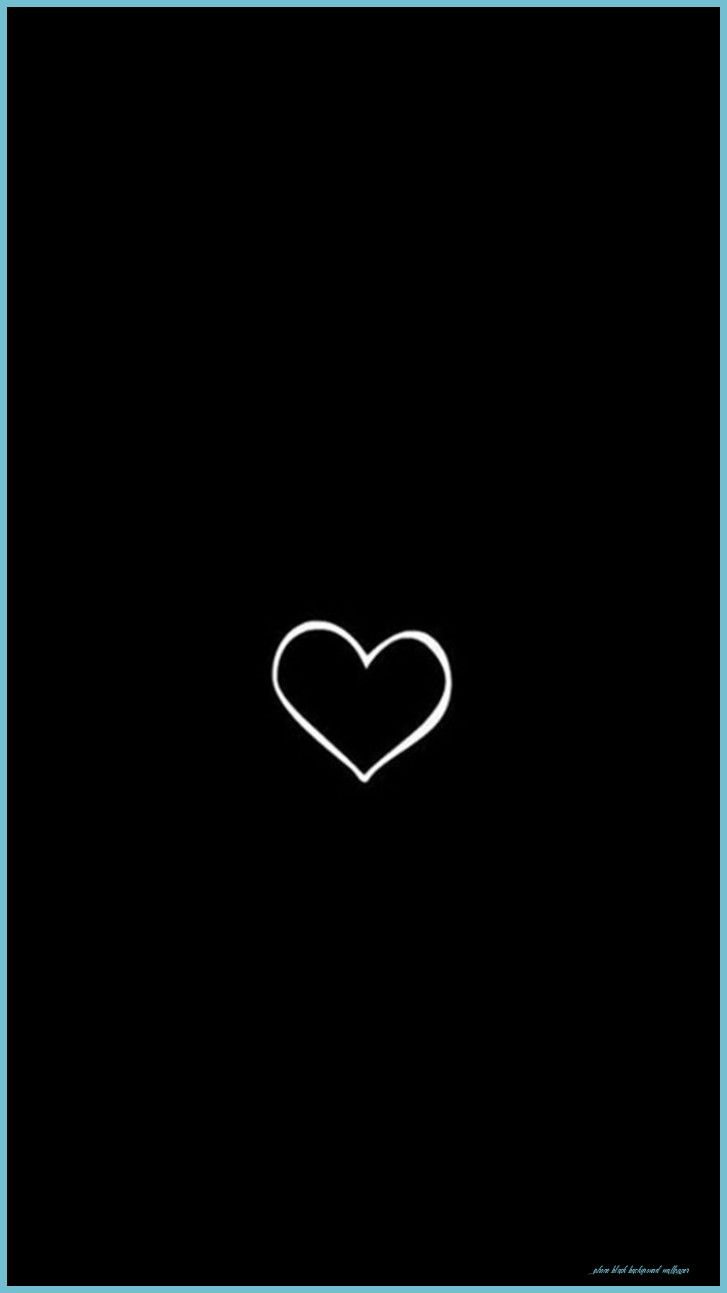 Simple heart symbol black backgrounds