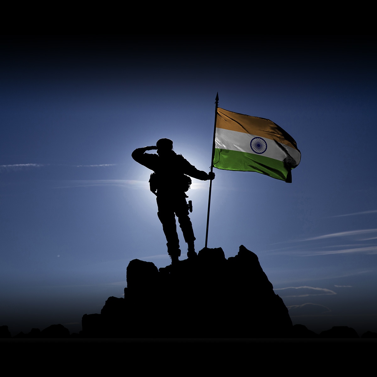 Army Photo - Indian Flag