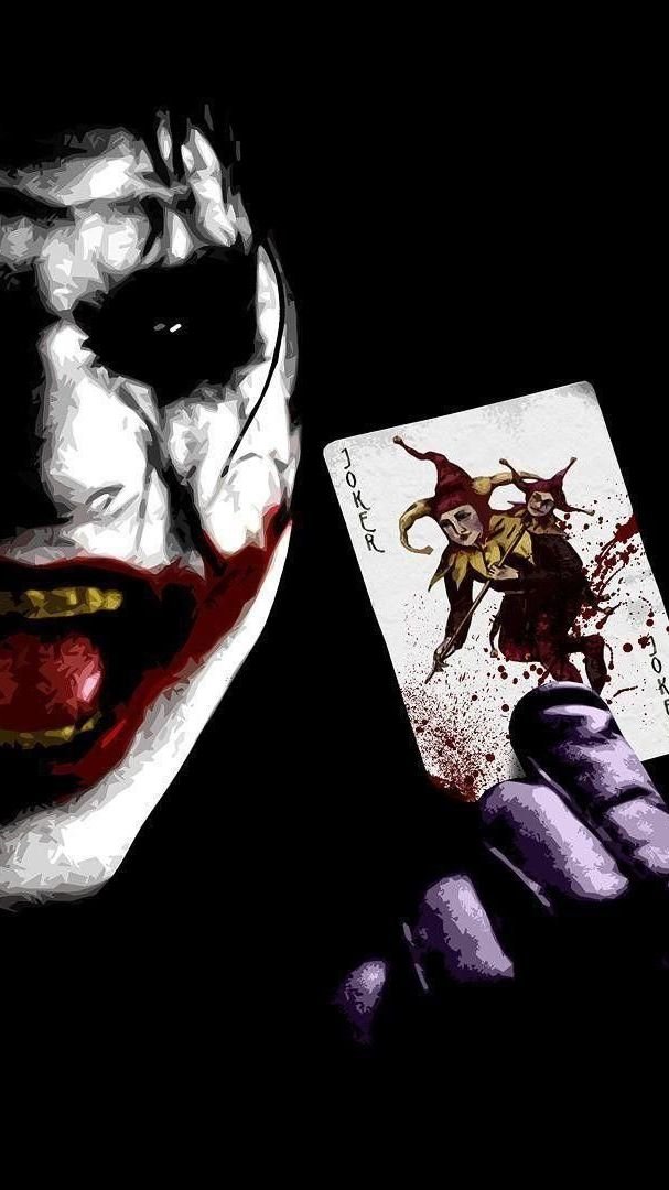 Danger joker with playing card