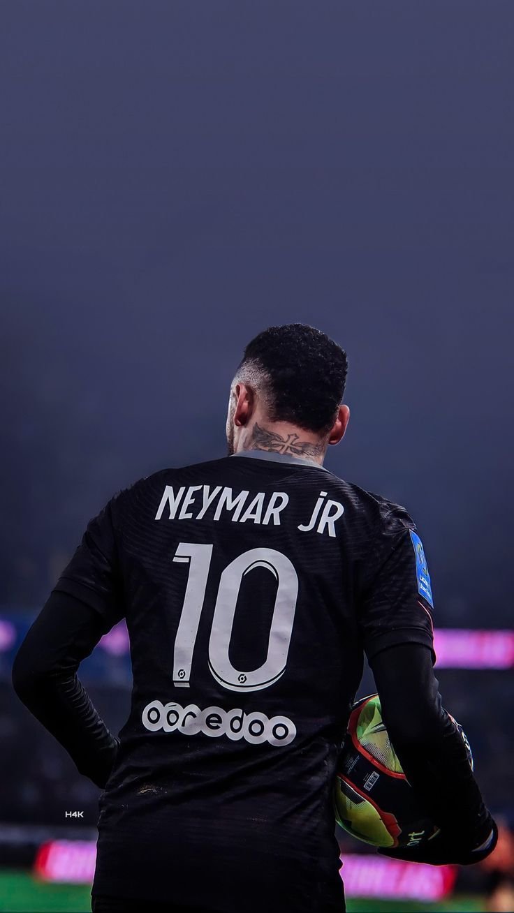 Neymar Jr In Black Jersey