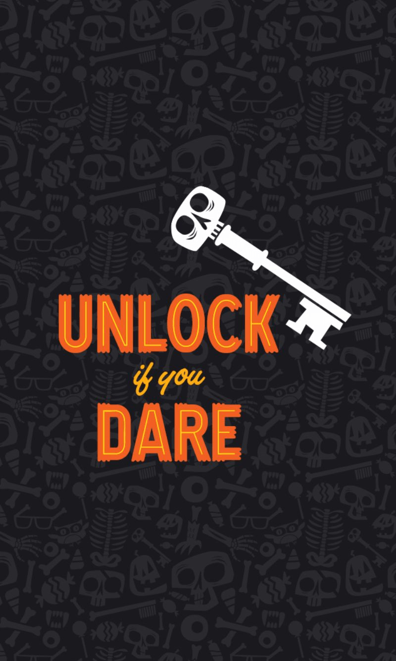 Unlock If You Dare - Skull Background