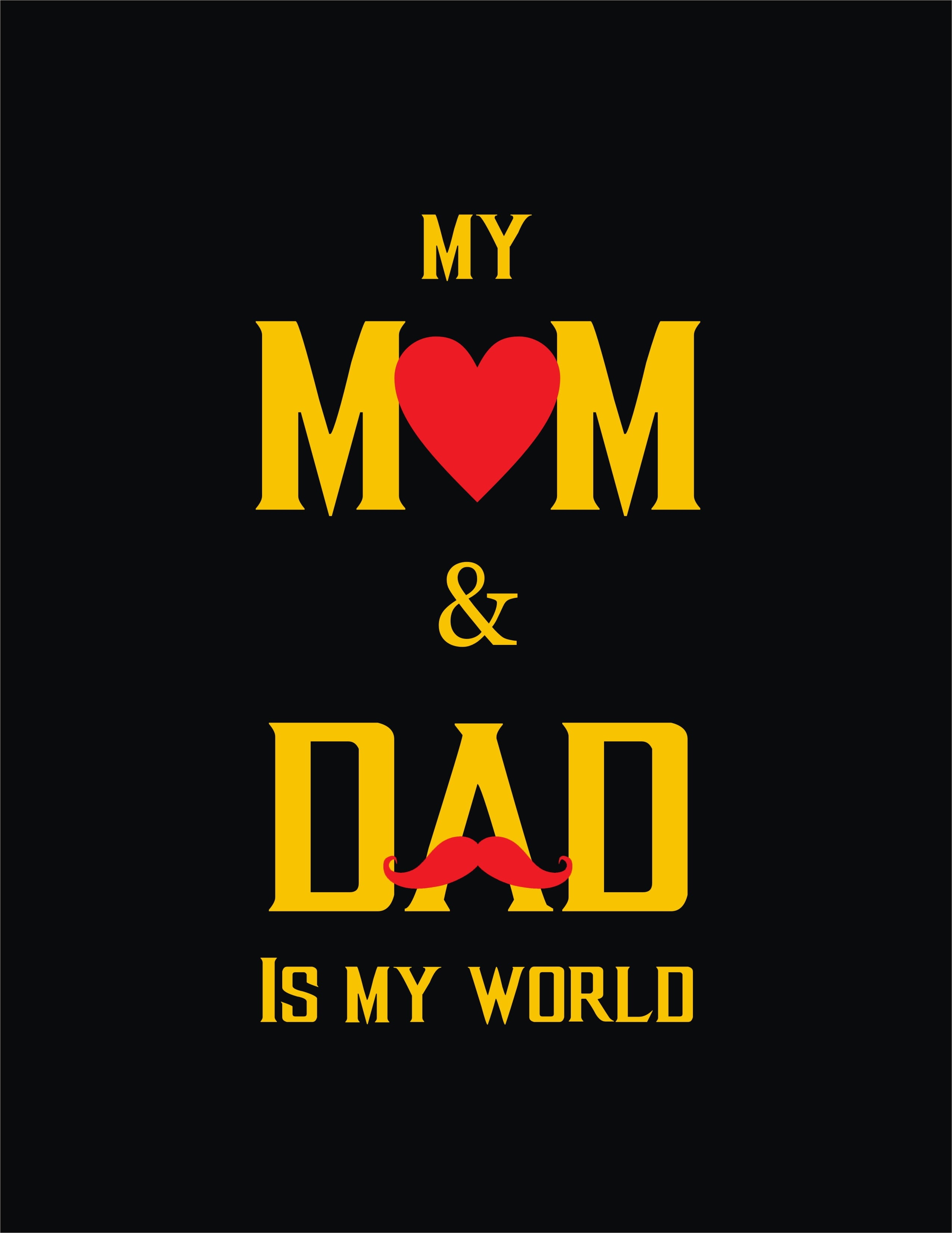Mom Dad Love - Mom Dad Is World - mom-dad ke liye