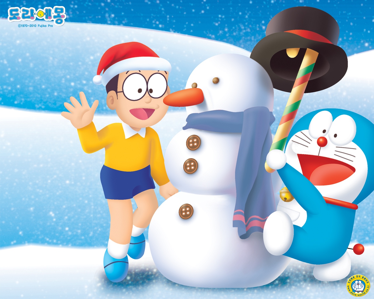 Shinchan And Doraemon - Snowman