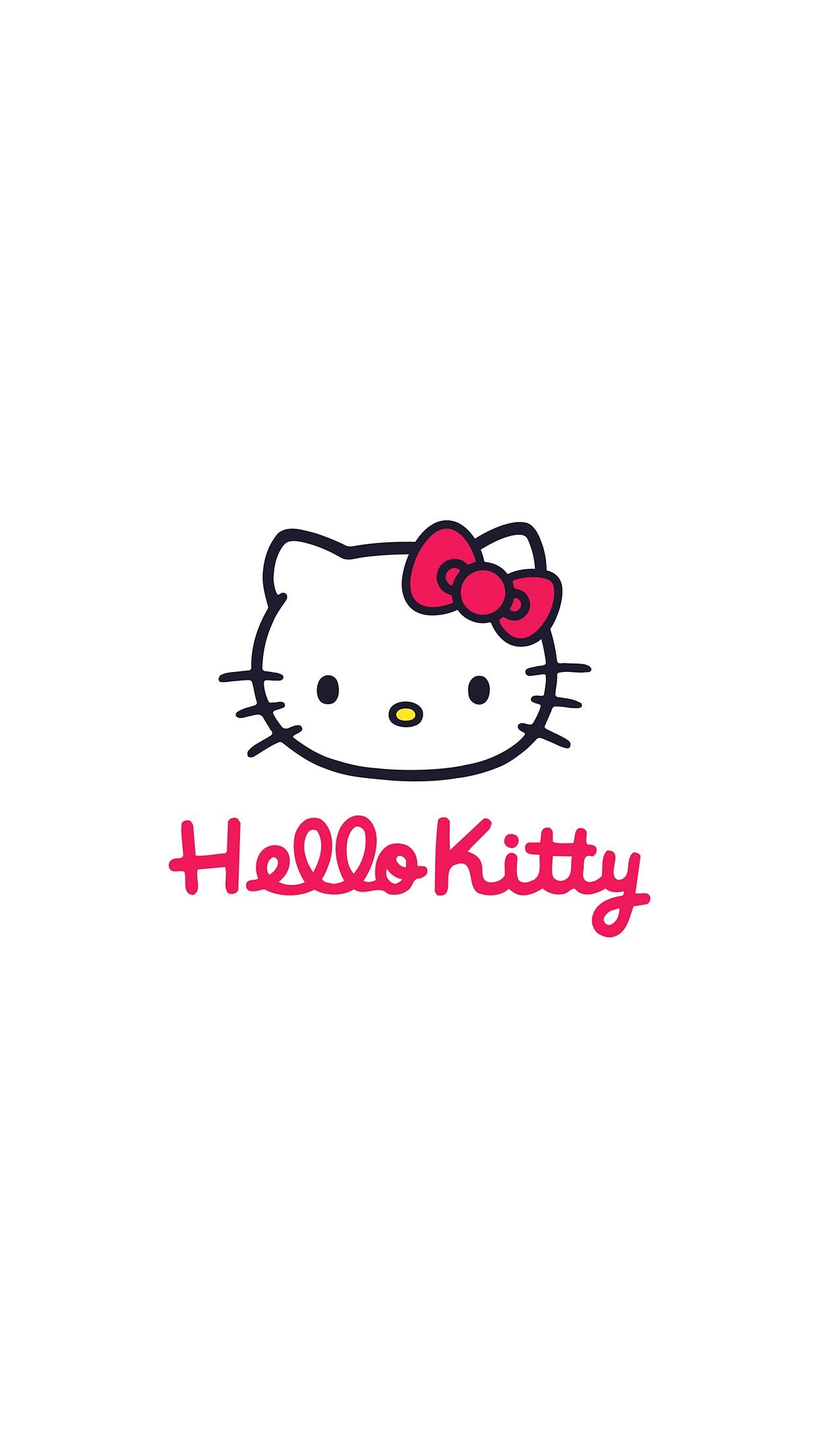Cute Hello Kitty - White Background